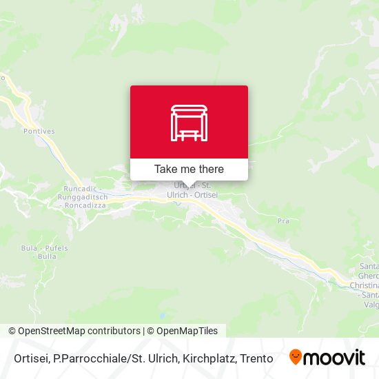 Ortisei, P.Parrocchiale / St. Ulrich, Kirchplatz map