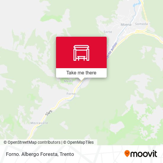 Forno. Albergo Foresta map