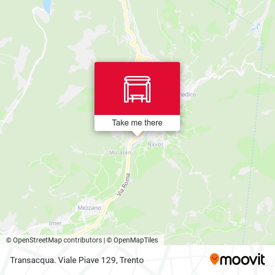 Transacqua. Viale Piave 129 map