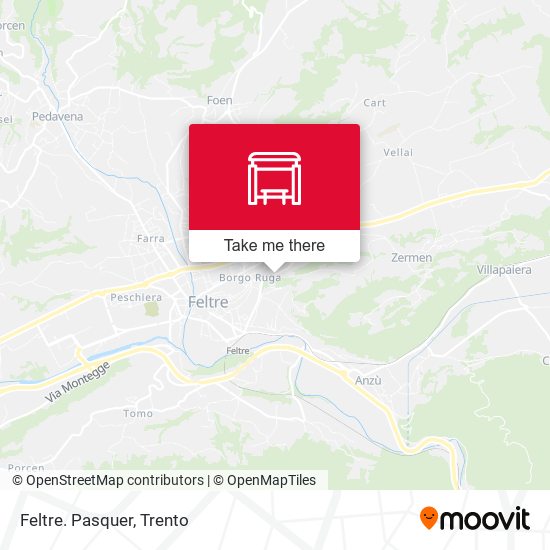 Feltre. Pasquer map