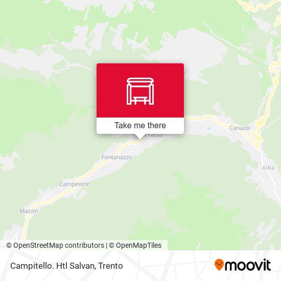 Campitello. Htl Salvan map