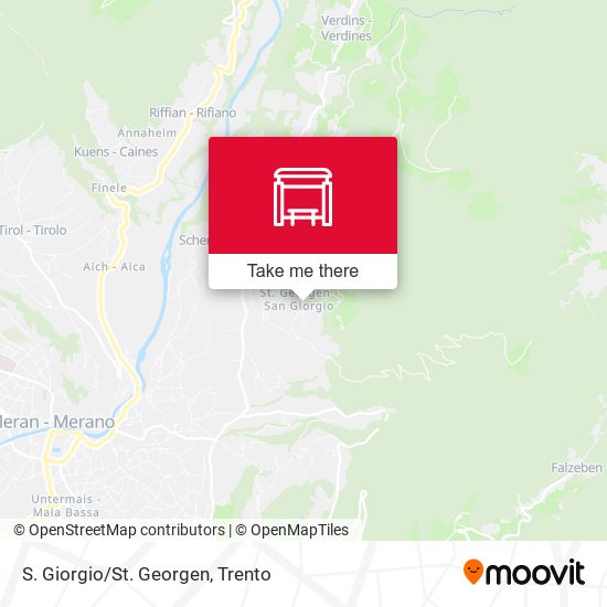 S. Giorgio/St. Georgen map
