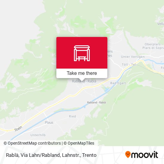 Rablà, Via Lahn / Rabland, Lahnstr. map