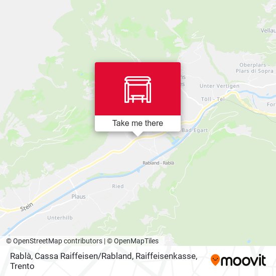 Rablà, Cassa Raiffeisen / Rabland, Raiffeisenkasse map