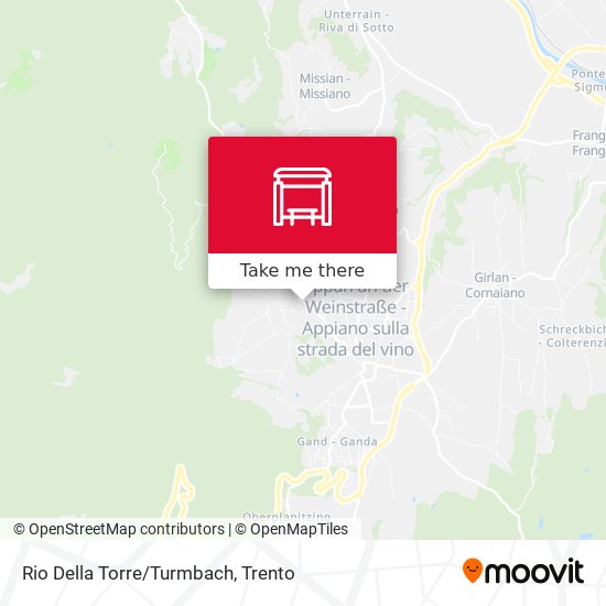 Rio Della Torre/Turmbach map