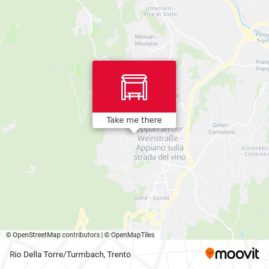 Rio Della Torre/Turmbach map