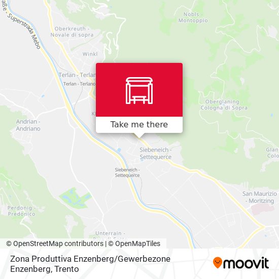 Zona Produttiva Enzenberg / Gewerbezone Enzenberg map