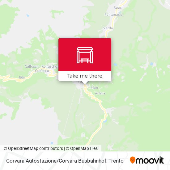 Corvara Autostazione / Corvara Busbahnhof map