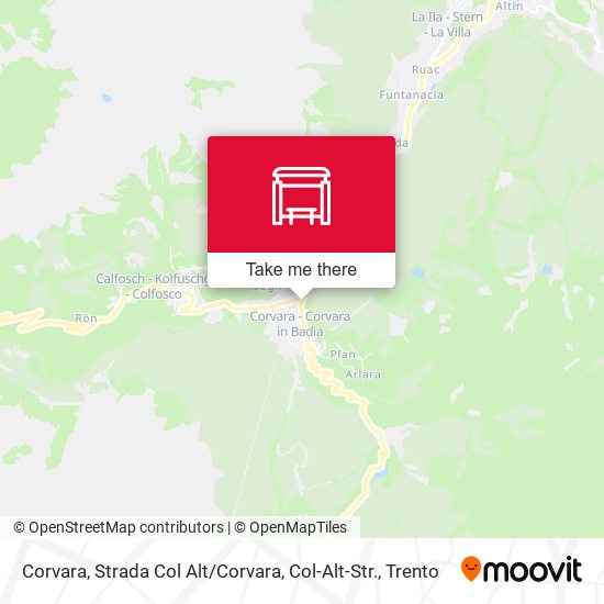 Corvara, Strada Col Alt / Corvara, Col-Alt-Str. map
