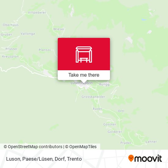Luson, Paese/Lüsen, Dorf map