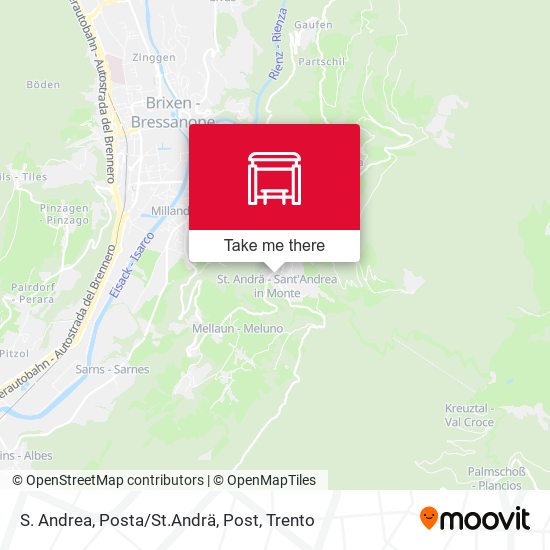 S. Andrea, Posta / St.Andrä, Post map