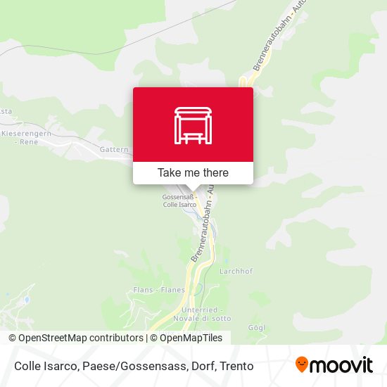 Colle Isarco, Paese / Gossensass, Dorf map