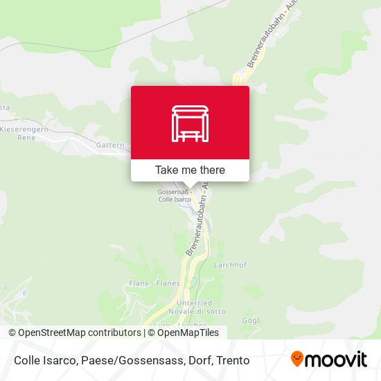 Colle Isarco, Paese / Gossensass, Dorf map
