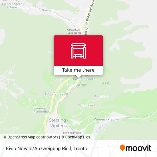 Bivio Novale/Abzweigung Ried map