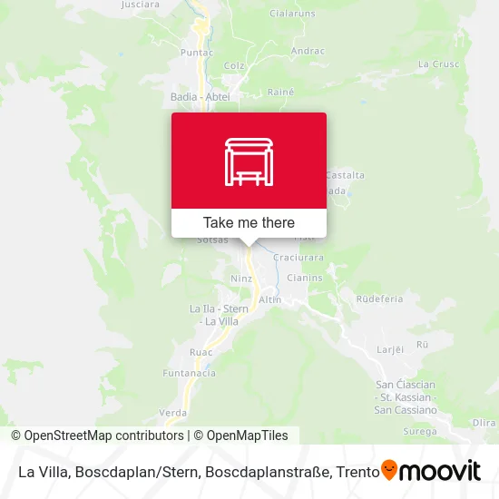 La Villa, Boscdaplan / Stern, Boscdaplanstraße map