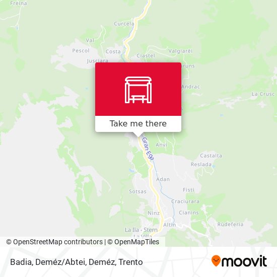 Badia, Deméz/Abtei, Deméz map