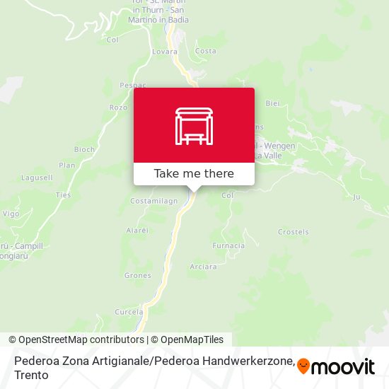 Pederoa Zona Artigianale / Pederoa Handwerkerzone map