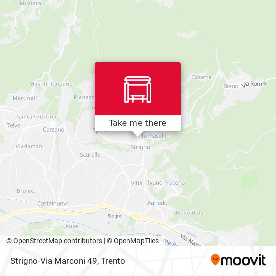 Strigno-Via Marconi 49 map