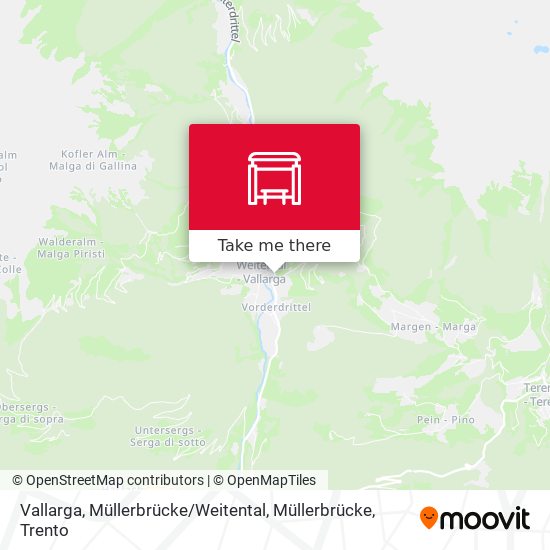 Vallarga, Müllerbrücke / Weitental, Müllerbrücke map