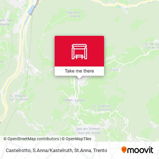 Castelrotto, S.Anna / Kastelruth, St.Anna map