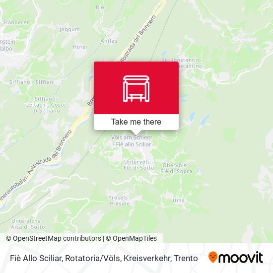 Fiè Allo Sciliar, Rotatoria / Völs, Kreisverkehr map