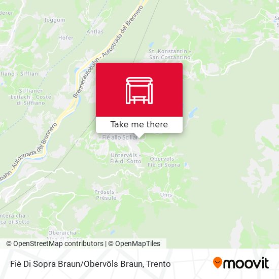 Fiè Di Sopra Braun / Obervöls Braun map
