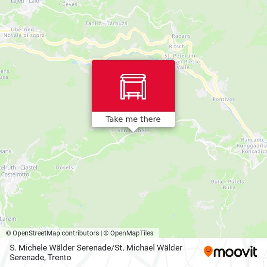 S. Michele Wälder Serenade / St. Michael Wälder Serenade map