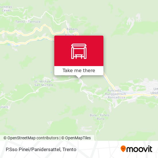 P.Sso Pinei/Panidersattel map