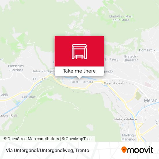 Via Untergandl/Untergandlweg map