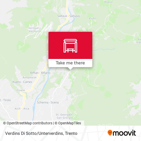 Verdins Di Sotto/Unterverdins map