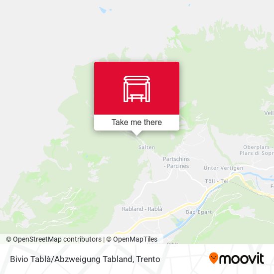 Bivio Tablà/Abzweigung Tabland map