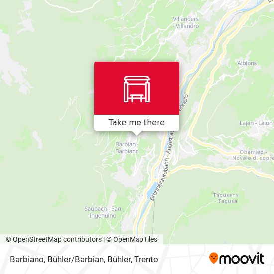 Barbiano, Bühler / Barbian, Bühler map