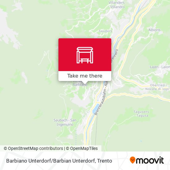 Barbiano Unterdorf / Barbian Unterdorf map