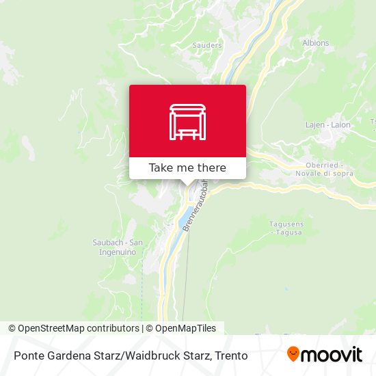 Ponte Gardena Starz / Waidbruck Starz map