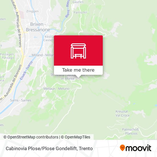 Cabinovia Plose / Plose Gondellift map