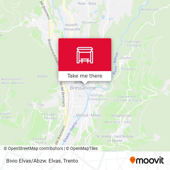Bivio Elvas/Abzw. Elvas map