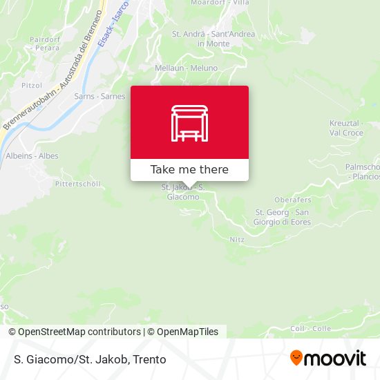 S. Giacomo/St. Jakob map