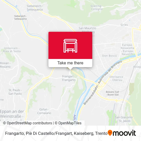 Frangarto Castle Foot map