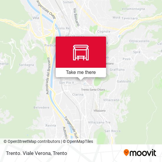 Trento. Viale Verona map