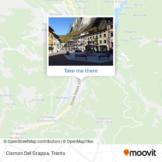 Cismon Del Grappa map