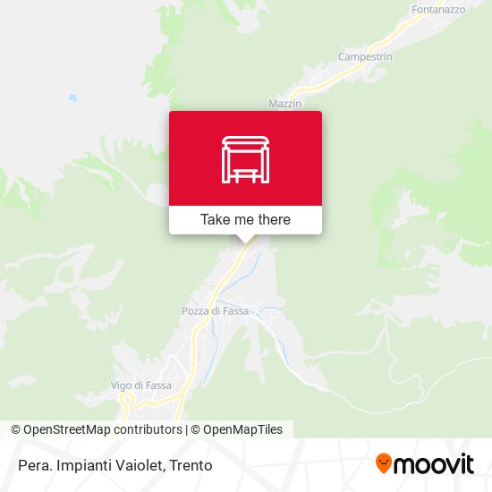 Pera. Impianti Vaiolet map