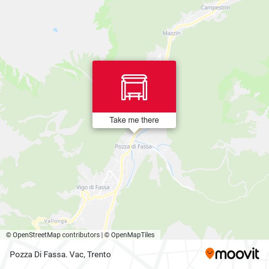 Pozza Di Fassa. Vac map