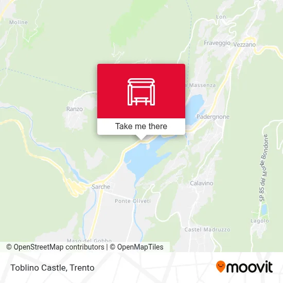 Toblino Castle map