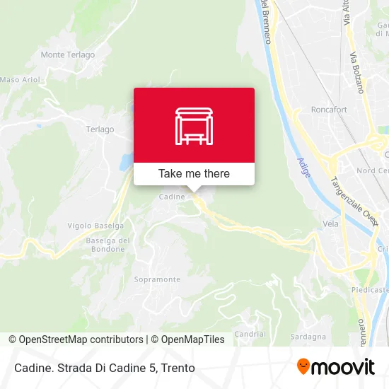 Cadine. Strada Di Cadine 5 map