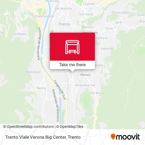 Trento.Viale Verona Big Center map