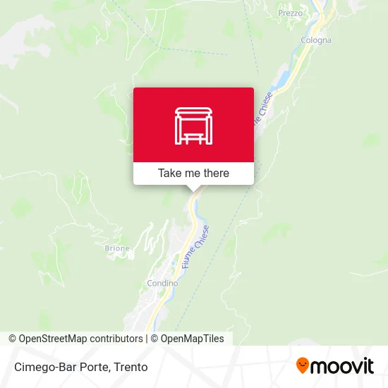 Cimego-Bar Porte map