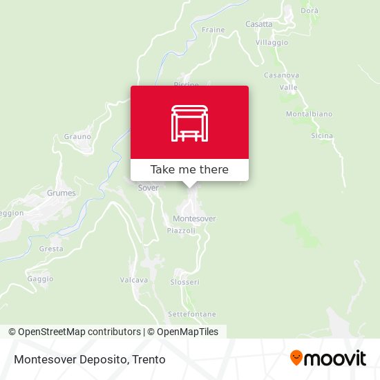 Montesover Deposito map