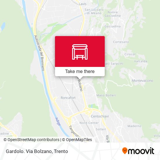 Gardolo. Via Bolzano map