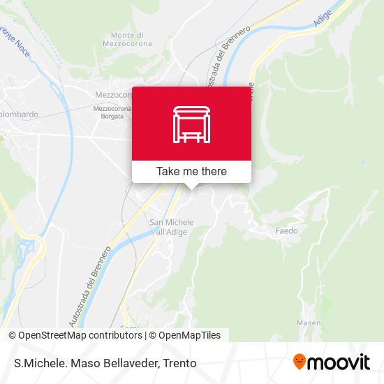S.Michele. Maso Bellaveder map