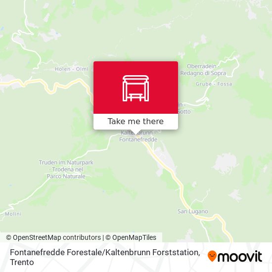 Fontanefredde Forestale / Kaltenbrunn Forststation map